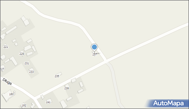 Majdan Górny, Długa, 237, mapa Majdan Górny