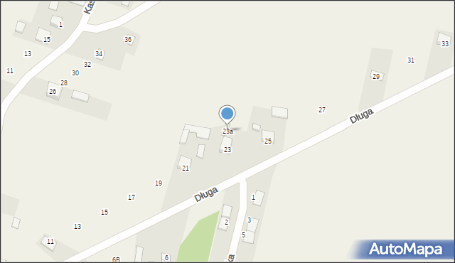 Majdan Górny, Długa, 23a, mapa Majdan Górny