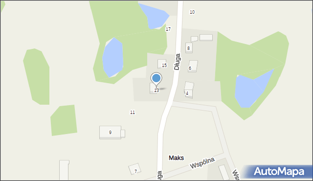 Maks, Długa, 13, mapa Maks