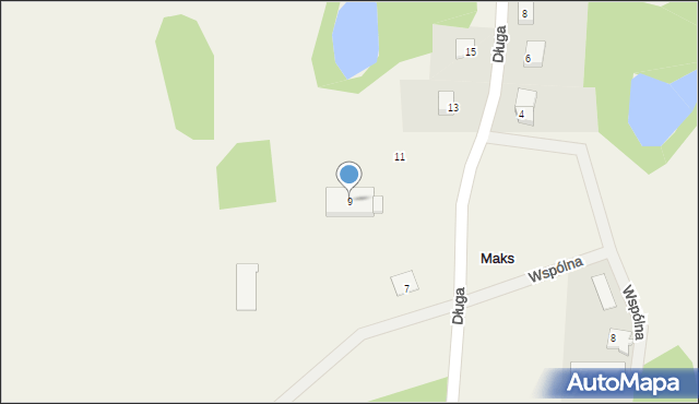 Maks, Długa, 9, mapa Maks