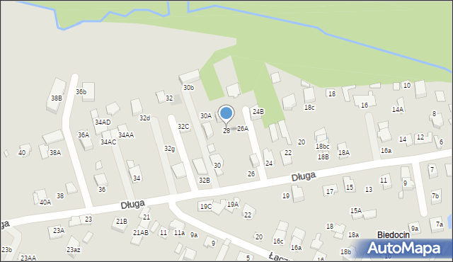 Marki, Długa, 28, mapa Marki