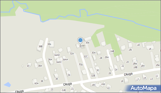 Marki, Długa, 32, mapa Marki