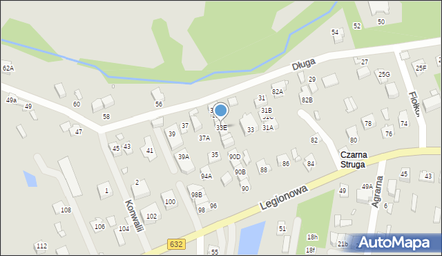Marki, Długa, 33E, mapa Marki
