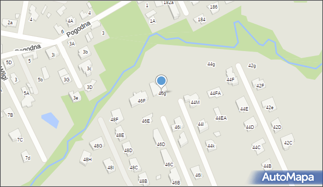 Marki, Długa, 46g, mapa Marki