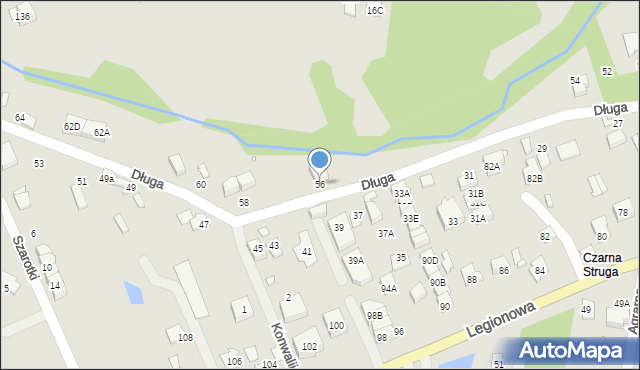 Marki, Długa, 56, mapa Marki