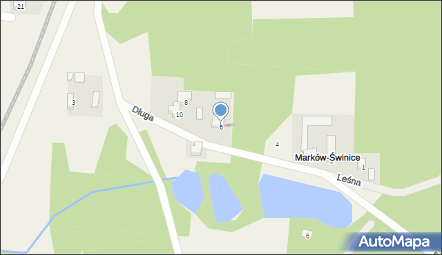 Marków-Świnice, Długa, 6, mapa Marków-Świnice