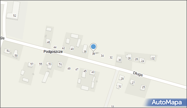 Marszowice, Długa, 36, mapa Marszowice