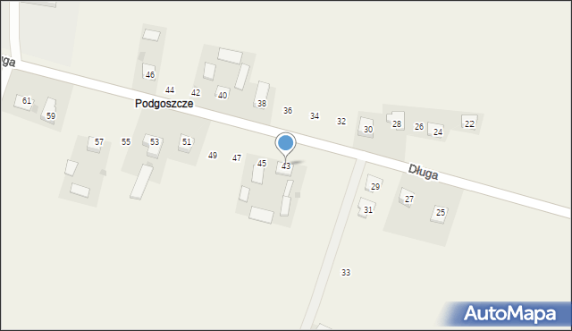 Marszowice, Długa, 43, mapa Marszowice