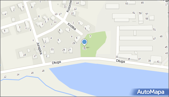 Masłomiąca, Długa, 31, mapa Masłomiąca