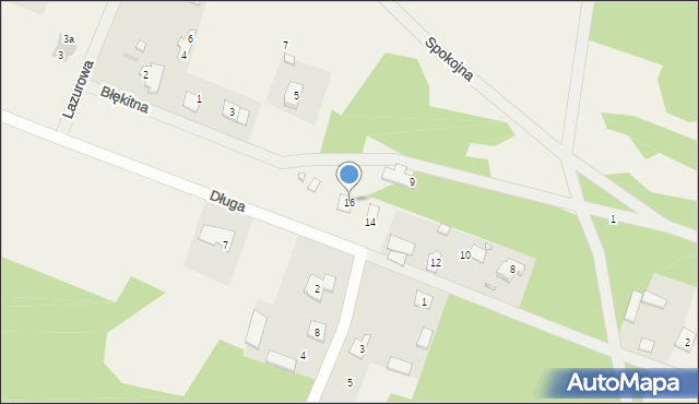 Michałów, Długa, 16, mapa Michałów