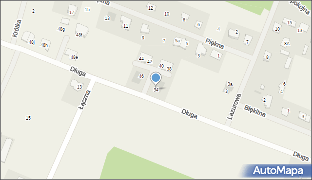 Michałów, Długa, 34, mapa Michałów