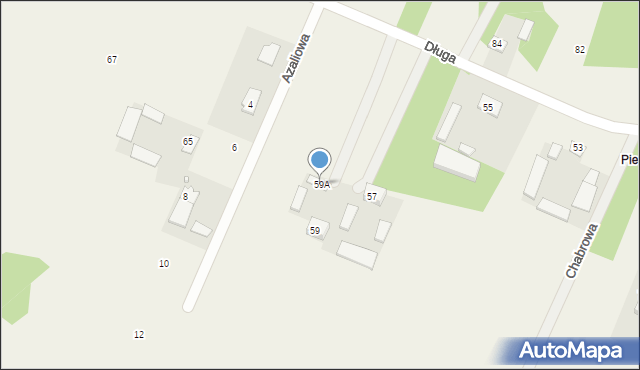Michałów, Długa, 59A, mapa Michałów