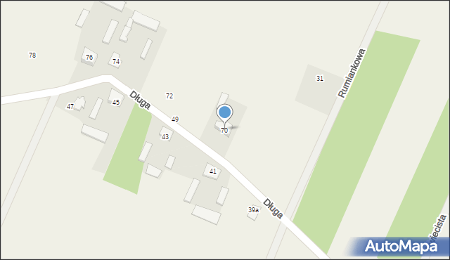Michałów, Długa, 70, mapa Michałów