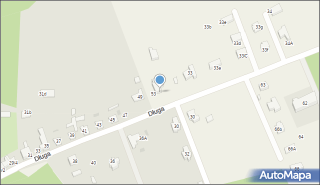 Międzyrzecz, Długa, 55, mapa Międzyrzecz