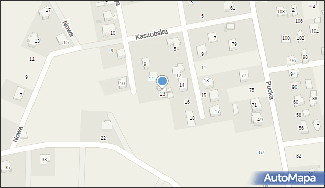 Mieroszyno, Długa, 13, mapa Mieroszyno