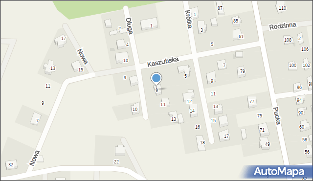 Mieroszyno, Długa, 9, mapa Mieroszyno