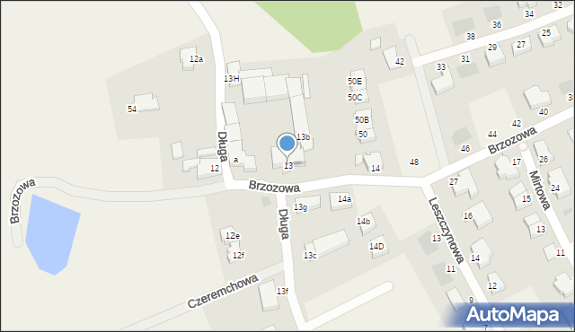 Mierzyn, Długa, 13, mapa Mierzyn