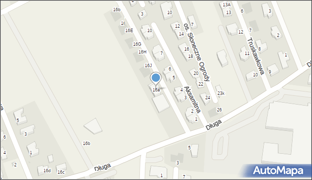 Mierzyn, Długa, 16a, mapa Mierzyn