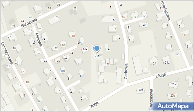 Mierzyn, Długa, 21a, mapa Mierzyn