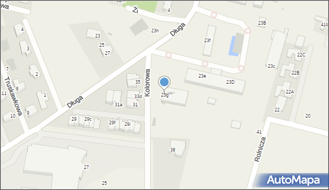 Mierzyn, Długa, 23g, mapa Mierzyn