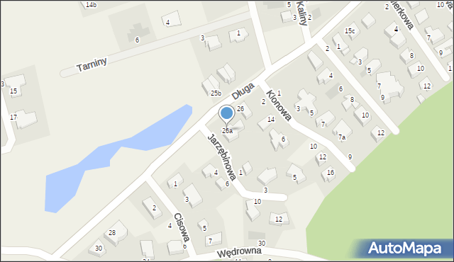 Mierzyn, Długa, 26a, mapa Mierzyn