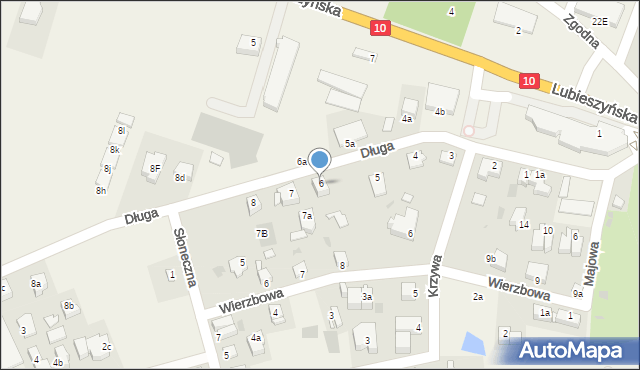 Mierzyn, Długa, 6, mapa Mierzyn