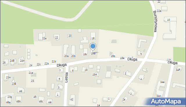 Mikoszewo, Długa, 18B, mapa Mikoszewo