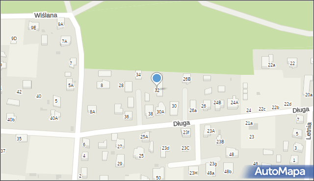 Mikoszewo, Długa, 32, mapa Mikoszewo