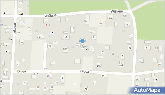 Mikoszewo, Długa, 48, mapa Mikoszewo