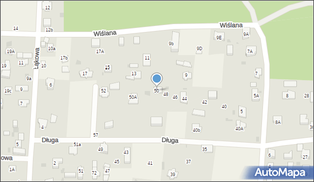 Mikoszewo, Długa, 50, mapa Mikoszewo