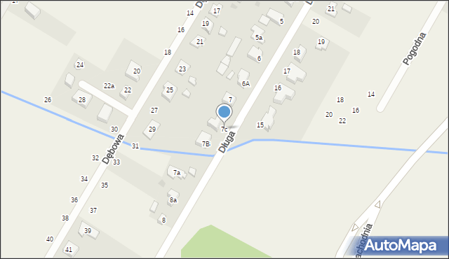 Miłoszyce, Długa, 7c, mapa Miłoszyce