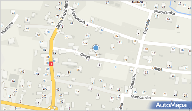 Milówka, Długa, 3, mapa Milówka