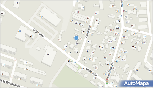 Mińsk Mazowiecki, Długosza Jana, 3a, mapa Mińsk Mazowiecki