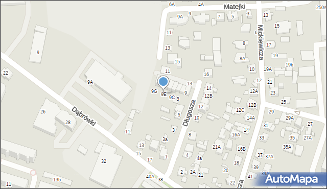 Mińsk Mazowiecki, Długosza Jana, 9E, mapa Mińsk Mazowiecki
