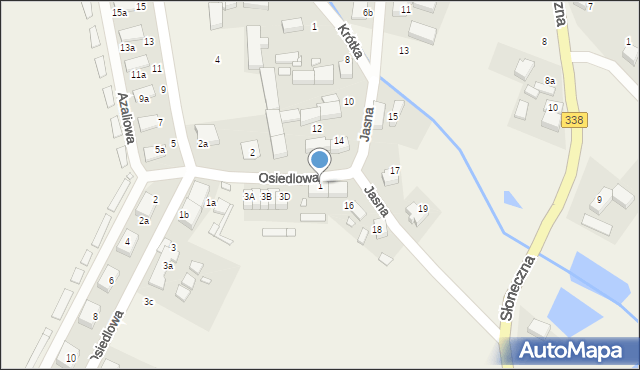 Mojęcice, Długa, 1, mapa Mojęcice