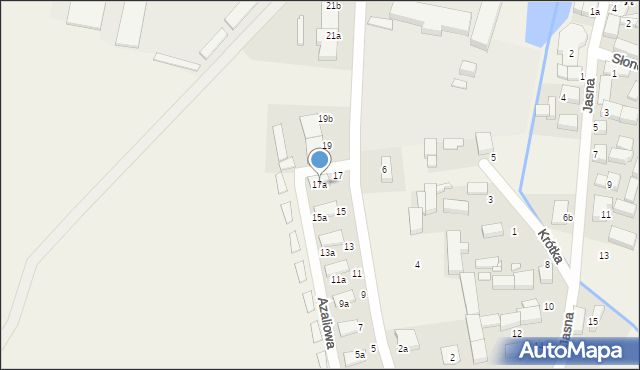 Mojęcice, Długa, 17a, mapa Mojęcice