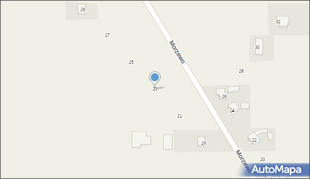Morzewo, Długa, 23, mapa Morzewo