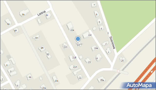 Mosty, Długa, 22, mapa Mosty