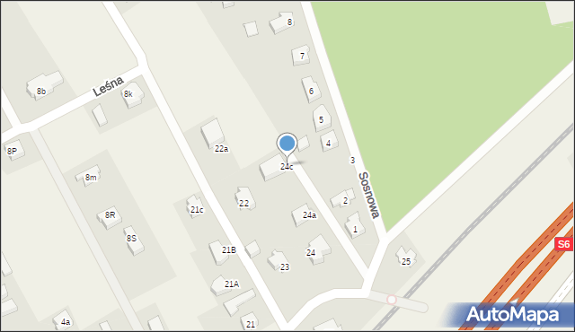 Mosty, Długa, 24c, mapa Mosty