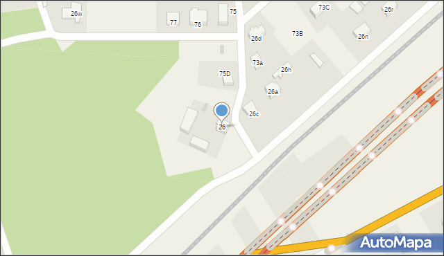 Mosty, Długa, 26, mapa Mosty