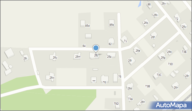 Mosty, Długa, 26j, mapa Mosty