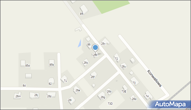 Mosty, Długa, 26k, mapa Mosty