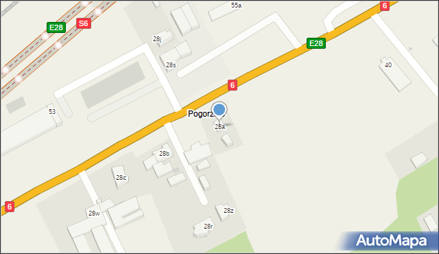 Mosty, Długa, 28a, mapa Mosty