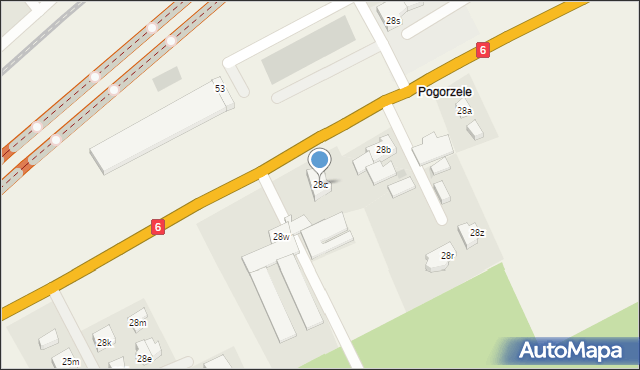 Mosty, Długa, 28c, mapa Mosty