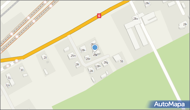 Mosty, Długa, 28e, mapa Mosty