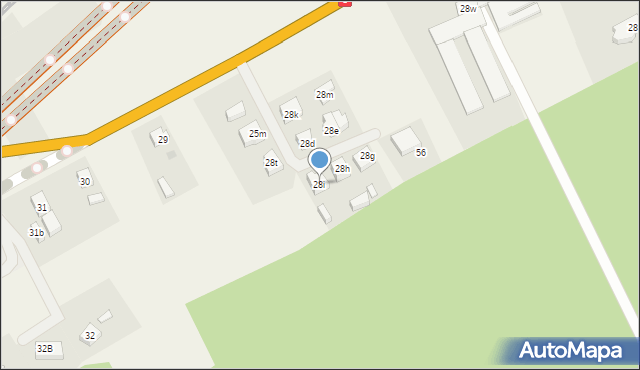 Mosty, Długa, 28i, mapa Mosty