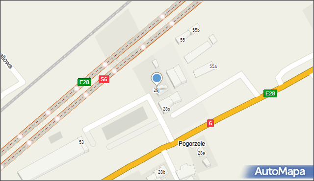 Mosty, Długa, 28j, mapa Mosty