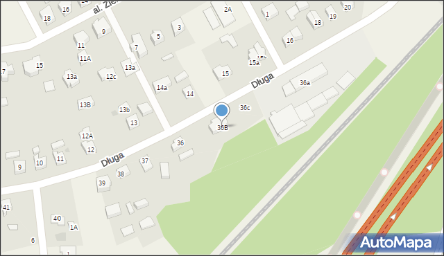 Mosty, Długa, 36B, mapa Mosty