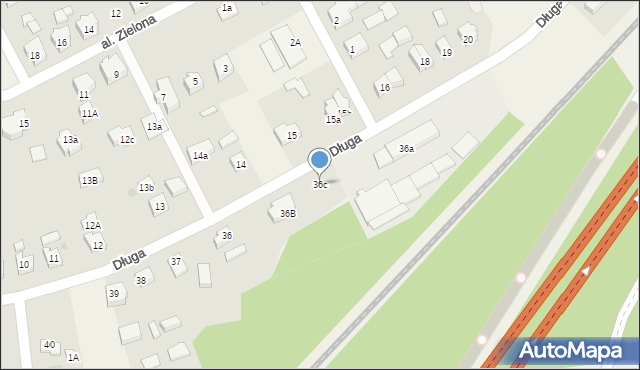 Mosty, Długa, 36c, mapa Mosty