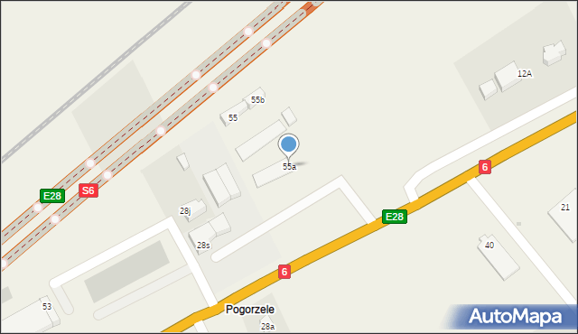 Mosty, Długa, 55a, mapa Mosty